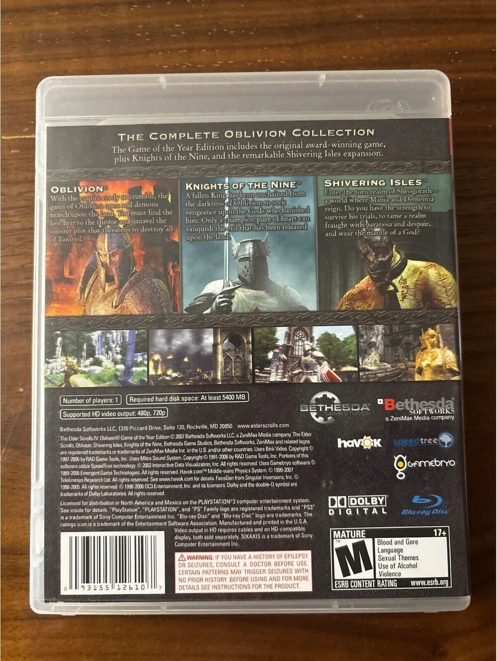 The Elder Scrolls IV: Oblivion Game of the Year Edition (Playstation 3)